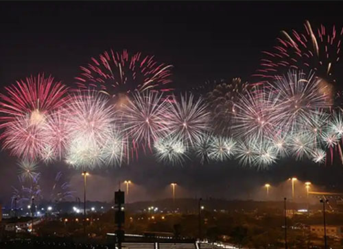 五莲县焰火晚会